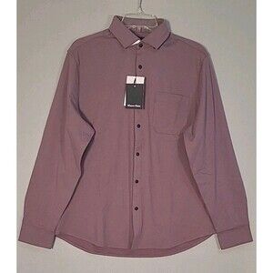 NWT Mizzen Main Nolan Shirt Mens M Moisture Wicking Performance Snap Front Shirt